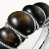 Cartier Libre Tressage-armband, obsidian, diamanter Cartier Libre Tressage-armband, obsidian, diamanter