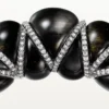Cartier Libre Tressage-armband, obsidian, diamanter Cartier Libre Tressage-armband, obsidian, diamanter