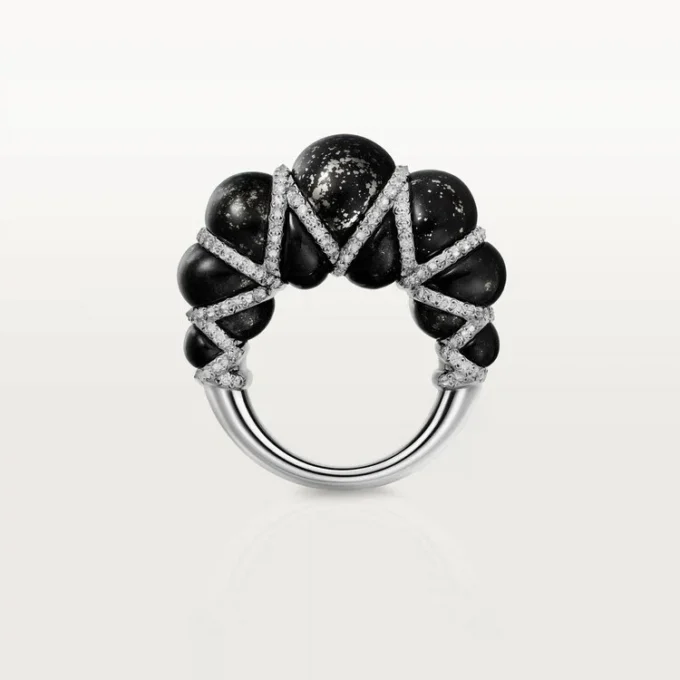 Cartier Libre Tressage-ring, metakvartsit, diamanter