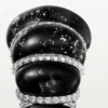 Cartier Libre Tressage-ring, metakvartsit, diamanter