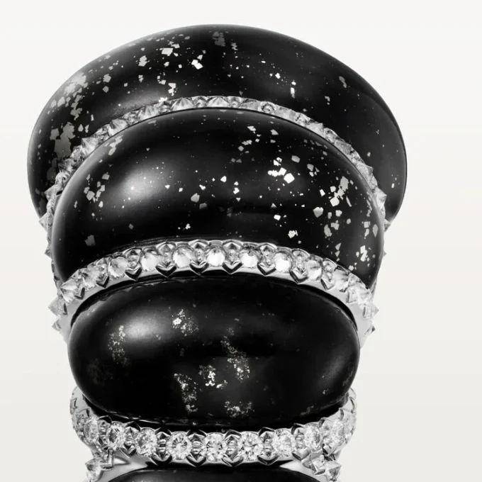 Cartier Libre Tressage-ring, metakvartsit, diamanter