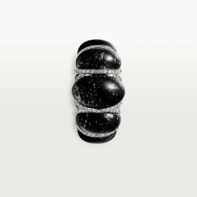Cartier Libre Tressage-ring, metakvartsit, diamanter