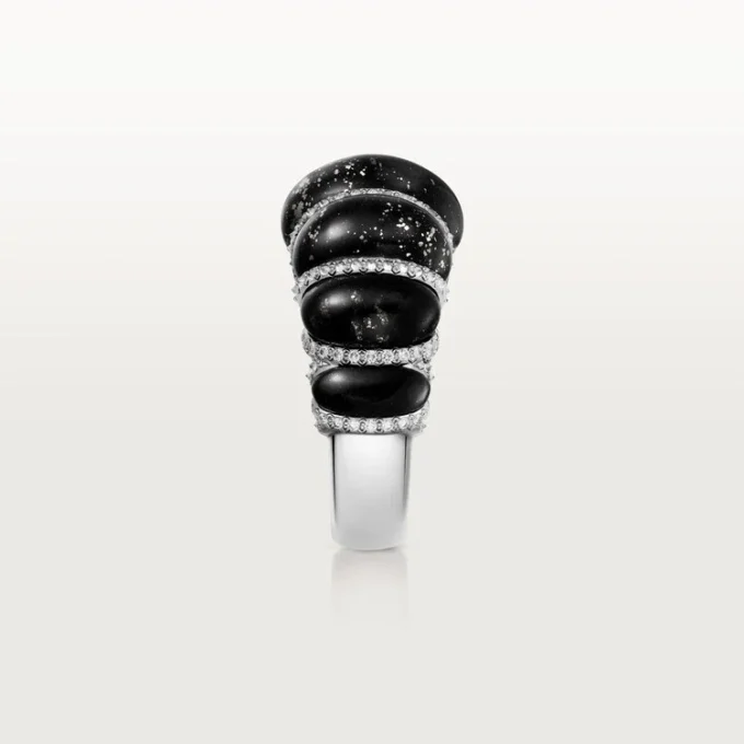 Cartier Libre Tressage-ring, metakvartsit, diamanter