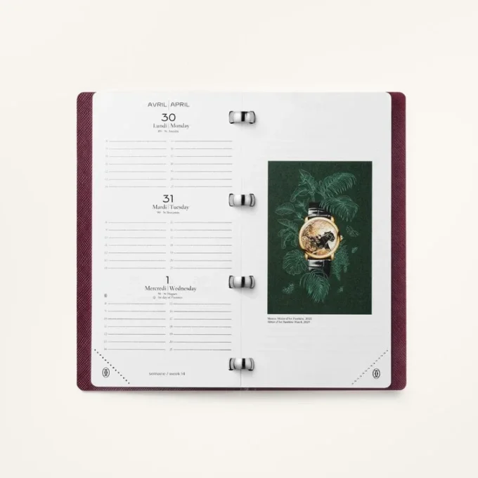 Cartier-planeringskalender, papper Cartier-planeringskalender, papper