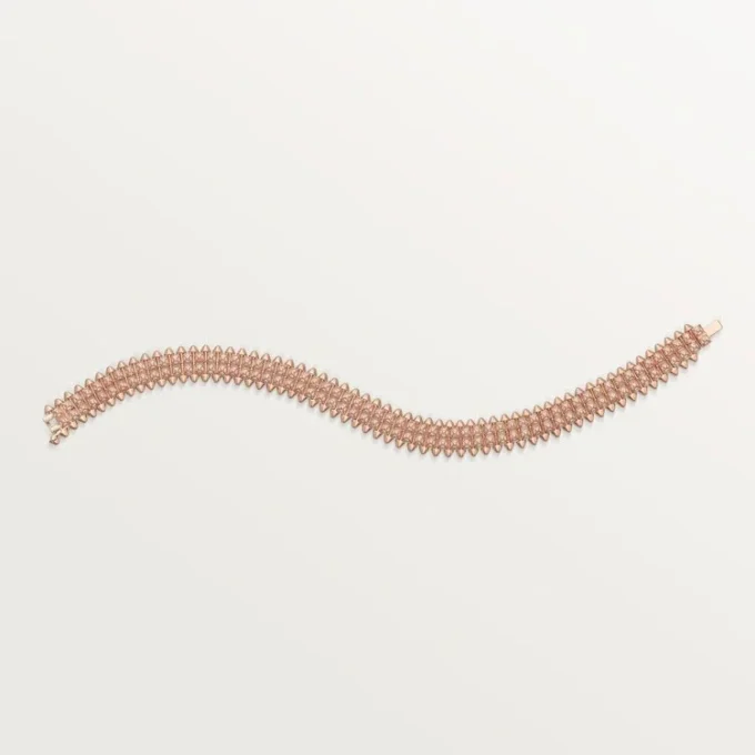 Clash De Cartier-armband, flexibelt, dubbelradigt, pavé Clash De Cartier-armband, flexibelt, dubbelradigt, pavé