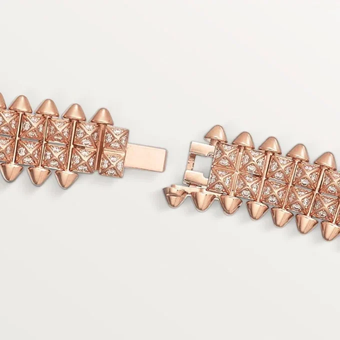 Clash De Cartier-armband, flexibelt, dubbelradigt, pavé Clash De Cartier-armband, flexibelt, dubbelradigt, pavé