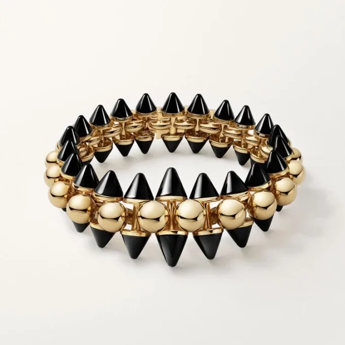 Clash De Cartier-armband, flexibelt, extra stort modell, onyx Clash De Cartier-armband, flexibelt, extra stort modell, onyx