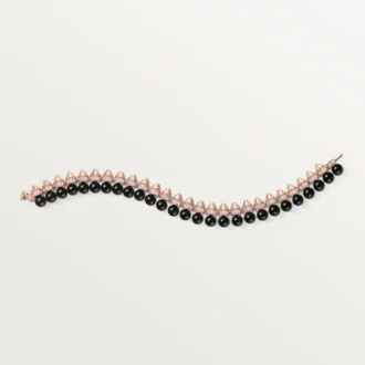 Clash De Cartier-armband, flexibelt, onyx, extra stor modell, diamanter Clash De Cartier-armband, flexibelt, onyx, extra stor modell, diamanter