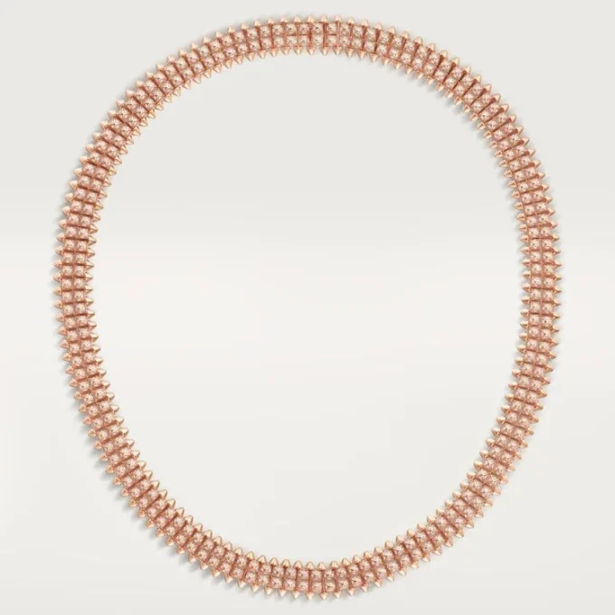Clash De Cartier-halsband, flexibelt, dubbelradigt, pavé Clash De Cartier-halsband, flexibelt, dubbelradigt, pavé