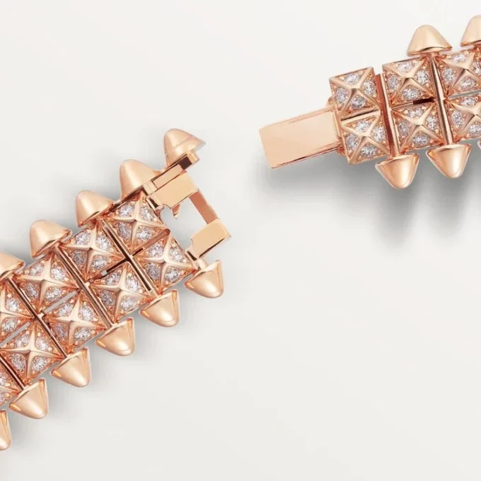 Clash De Cartier-halsband, flexibelt, dubbelradigt, pavé Clash De Cartier-halsband, flexibelt, dubbelradigt, pavé