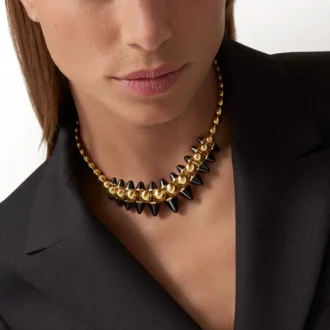 Clash De Cartier-halsband, flexibelt, extra stor modell, onyx