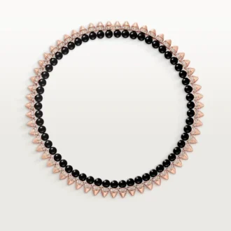 Clash De Cartier-halsband, flexibelt, onyx, extra stor modell, diamanter Clash De Cartier-halsband, flexibelt, onyx, extra stor modell, diamanter