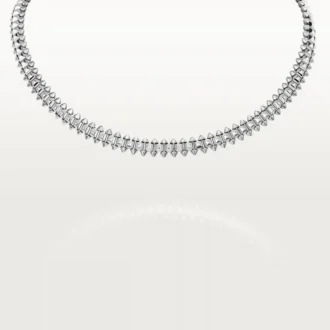 Clash De Cartier-halsband – rodierat vitt guld – Cartier