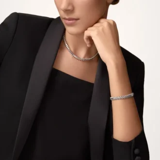 Clash De Cartier-halsband – rodierat vitt guld – Cartier