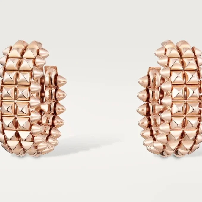 Clash De Cartier hoop-örhängen, dubbelrad Clash De Cartier hoop-örhängen, dubbelrad