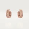 Clash De Cartier hoop-örhängen, dubbelradiga, pavé Clash De Cartier hoop-örhängen, dubbelradiga, pavé