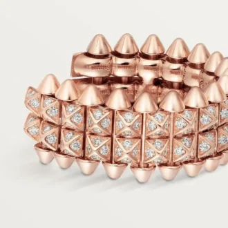 Clash De Cartier hoop-örhängen, dubbelradiga, pavé