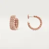 Clash De Cartier hoop-örhängen, dubbelradiga, pavé Clash De Cartier hoop-örhängen, dubbelradiga, pavé
