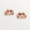 Clash De Cartier hoop-örhängen, dubbelradiga, pavé Clash De Cartier hoop-örhängen, dubbelradiga, pavé