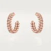 Clash De Cartier hoop-örhängen, liten modell, pavé Clash De Cartier hoop-örhängen, liten modell, pavé