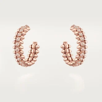 Clash De Cartier hoop-örhängen, liten modell, pavé