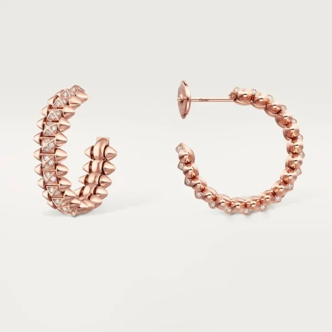 Clash De Cartier hoop-örhängen, liten modell, pavé Clash De Cartier hoop-örhängen, liten modell, pavé