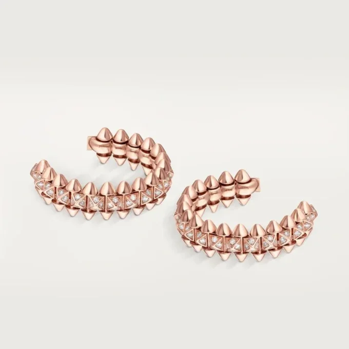 Clash De Cartier hoop-örhängen, liten modell, pavé Clash De Cartier hoop-örhängen, liten modell, pavé
