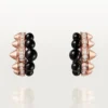 Clash De Cartier hoop-örhängen, onyx, extra stor modell, diamanter Clash De Cartier hoop-örhängen, onyx, extra stor modell, diamanter