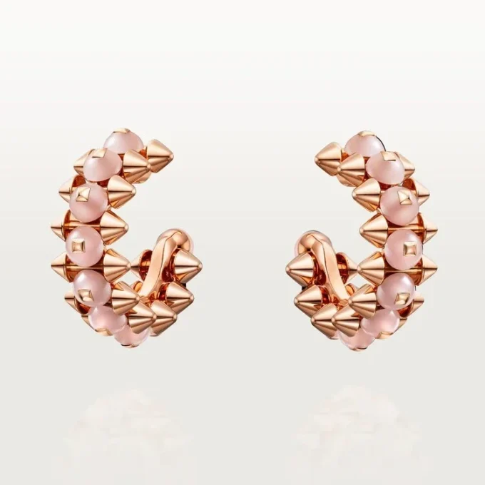 Clash De Cartier-örhängen, rosa kalcedon Clash De Cartier-örhängen, rosa kalcedon