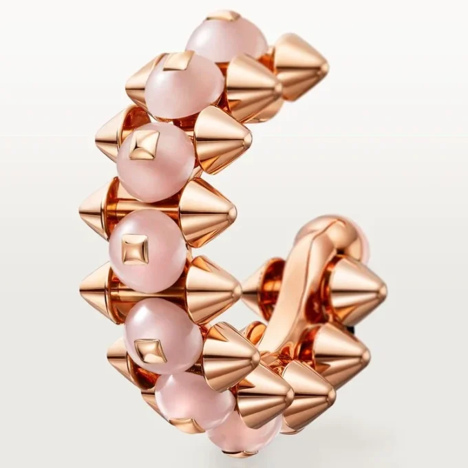 Clash De Cartier-örhängen, rosa kalcedon Clash De Cartier-örhängen, rosa kalcedon