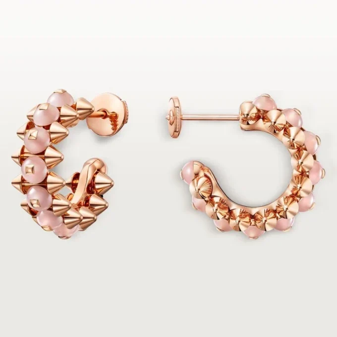 Clash De Cartier-örhängen, rosa kalcedon Clash De Cartier-örhängen, rosa kalcedon