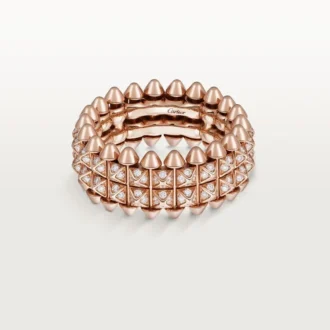 Clash De Cartier-ring, dubbelradig, pavé