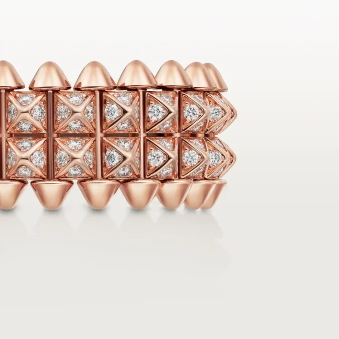 Clash De Cartier-ring, dubbelradig, pavé
