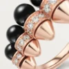 Clash De Cartier-ring, onyx, extra stor modell, diamanter