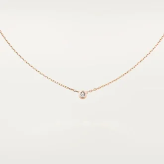 Diamants Legers halsband, Lm – rosa guld, diamant – Cartier