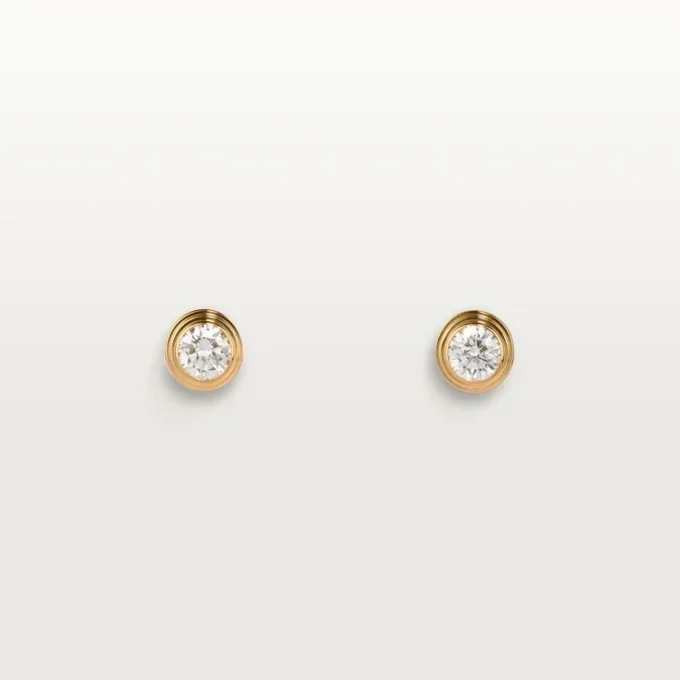 Diamants Legers örhängen, mm – gult guld, diamanter – Cartier Diamants Legers örhängen, mm – gult guld, diamanter – Cartier