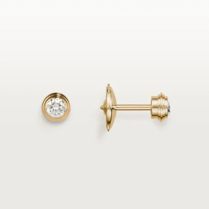 Diamants Legers örhängen, mm – gult guld, diamanter – Cartier Diamants Legers örhängen, mm – gult guld, diamanter – Cartier