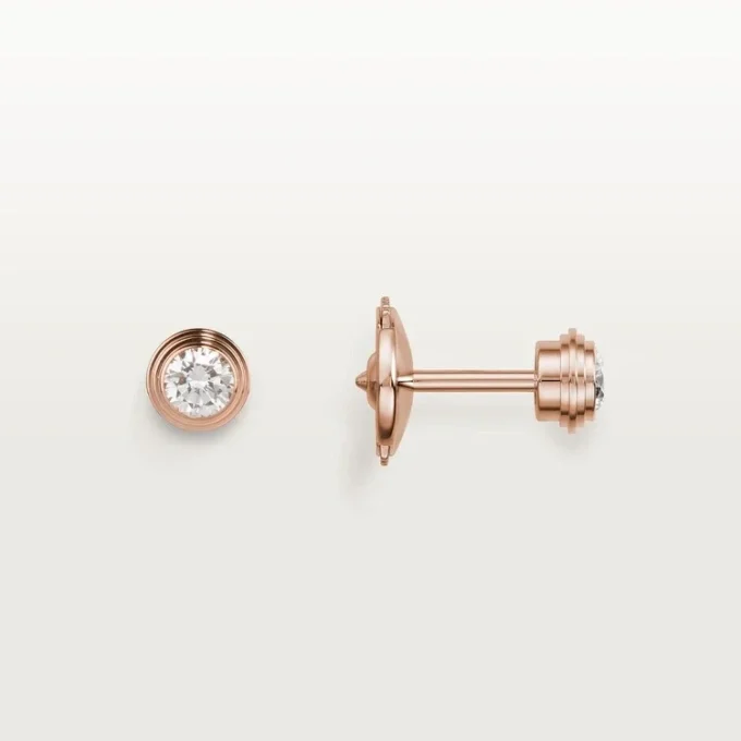 Diamants Legers örhängen, mm – rosa guld, diamanter – Cartier Diamants Legers örhängen, mm – rosa guld, diamanter – Cartier