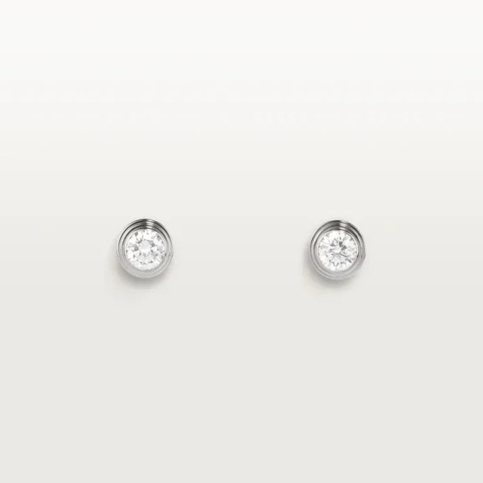 Diamants Legers örhängen, mm – vitguld, diamanter – Cartier Diamants Legers örhängen, mm – vitguld, diamanter – Cartier