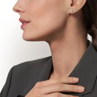 Diamants Legers örhängen, mm – vitguld, diamanter – Cartier