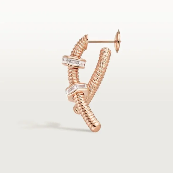Ecrou De Cartier högerörhänge – roséguld, diamanter – Cartier Ecrou De Cartier högerörhänge – roséguld, diamanter – Cartier