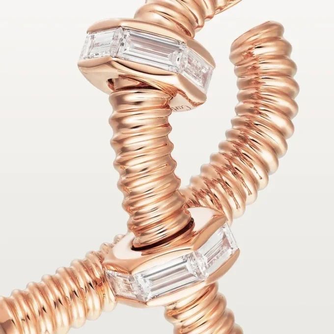 Ecrou De Cartier högerörhänge – roséguld, diamanter – Cartier Ecrou De Cartier högerörhänge – roséguld, diamanter – Cartier