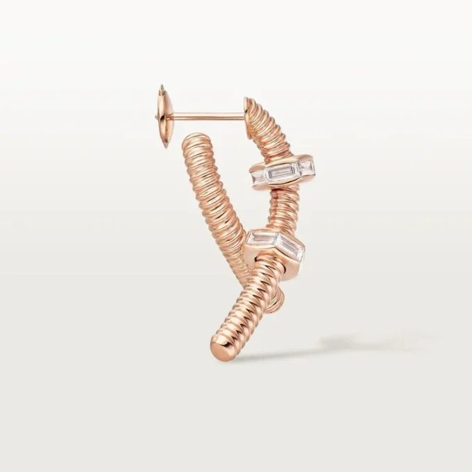 Ecrou De Cartier vänsterörhänge – roséguld, diamanter – Cartier Ecrou De Cartier vänsterörhänge – roséguld, diamanter – Cartier