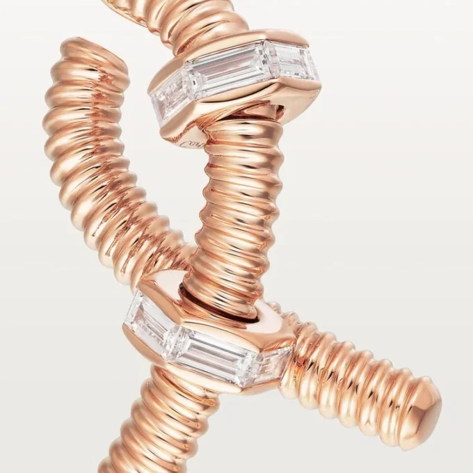 Ecrou De Cartier vänsterörhänge – roséguld, diamanter – Cartier Ecrou De Cartier vänsterörhänge – roséguld, diamanter – Cartier