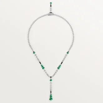 En Equilibre-halsband, smaragd, pavé En Equilibre-halsband, smaragd, pavé