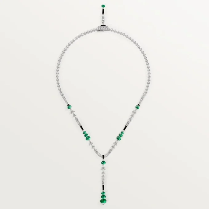 En Equilibre-halsband, smaragd, pavé En Equilibre-halsband, smaragd, pavé