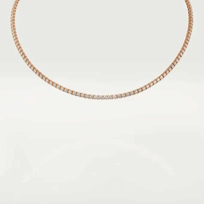 Essential Lines-halsband – Roséguld, diamanter – Cartier
