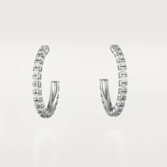 Etincelle De Cartier örhängen, liten modell – vitguld, diamanter – Cartier