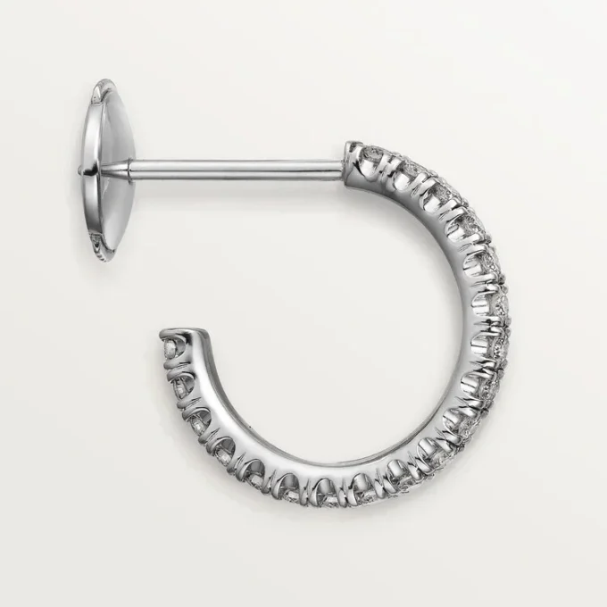 Etincelle De Cartier örhängen, liten modell – vitguld, diamanter – Cartier Etincelle De Cartier örhängen, liten modell – vitguld, diamanter – Cartier
