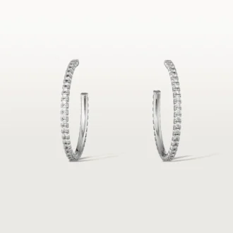 Etincelle De Cartier örhängen, medelstor modell – vitguld, diamanter – Cartier